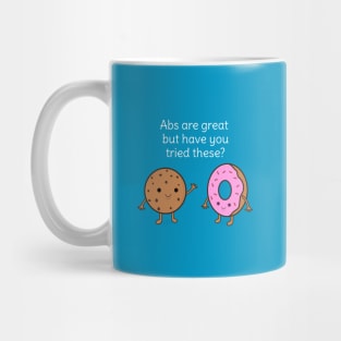 Funny Donut and Cookie T-Shirt Mug